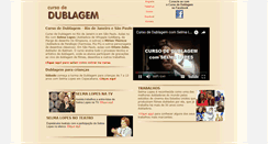 Desktop Screenshot of cursodedublagem.com