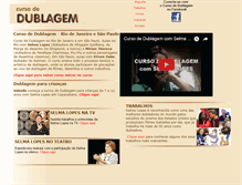 Tablet Screenshot of cursodedublagem.com