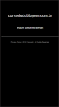 Mobile Screenshot of cursodedublagem.com.br